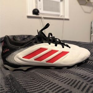 Adidas Copa Cleats - White with Red Stripes